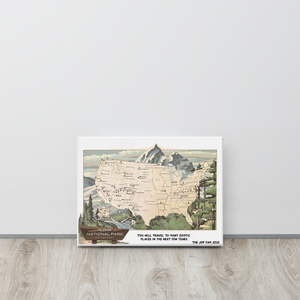 THE JOP FAM NATIONAL PARK ADVENTURES CANVAS (12" X 16")